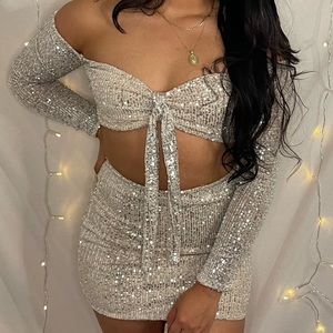 Sequin Two Piece